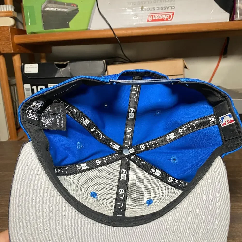 New Era 9FIFTY OKC Thunder Kevin Durant Snapback Hat Cap Blue Size Medium/Large